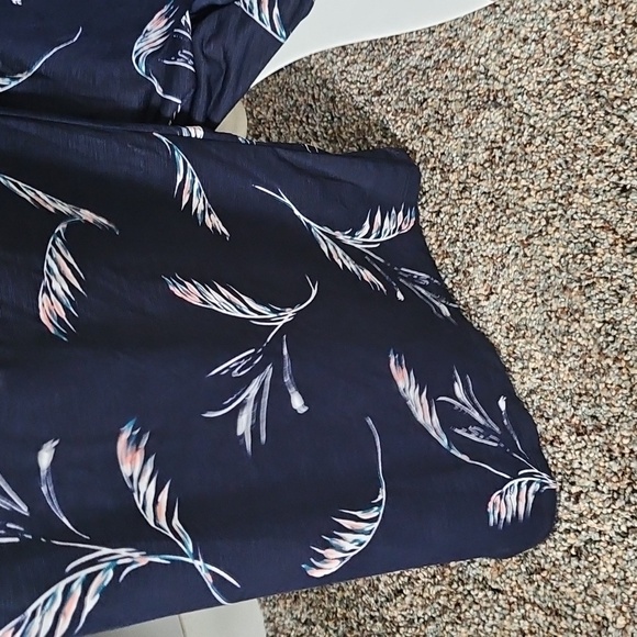 Love Ryan Navy Blue with Print Spaghetti Strap Jumpsuit - Picture 11 of 16